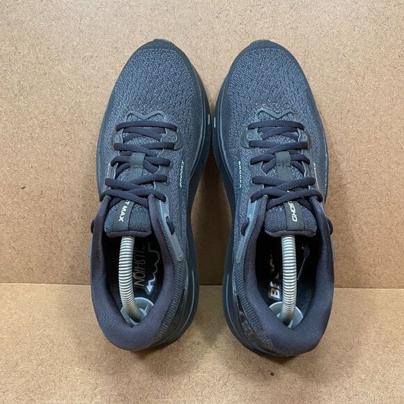 Brooks Ghost Max Running Shoes Wide 2E Black/Ebony Mens Size 8.5 - Picture 7 of 8